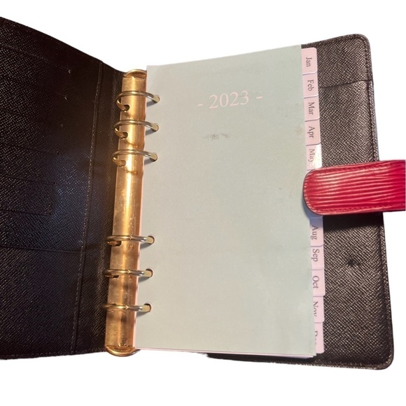 Louis Vuitton EPI Red Leather Agenda MM (Medium size) - Picture 13 of 16